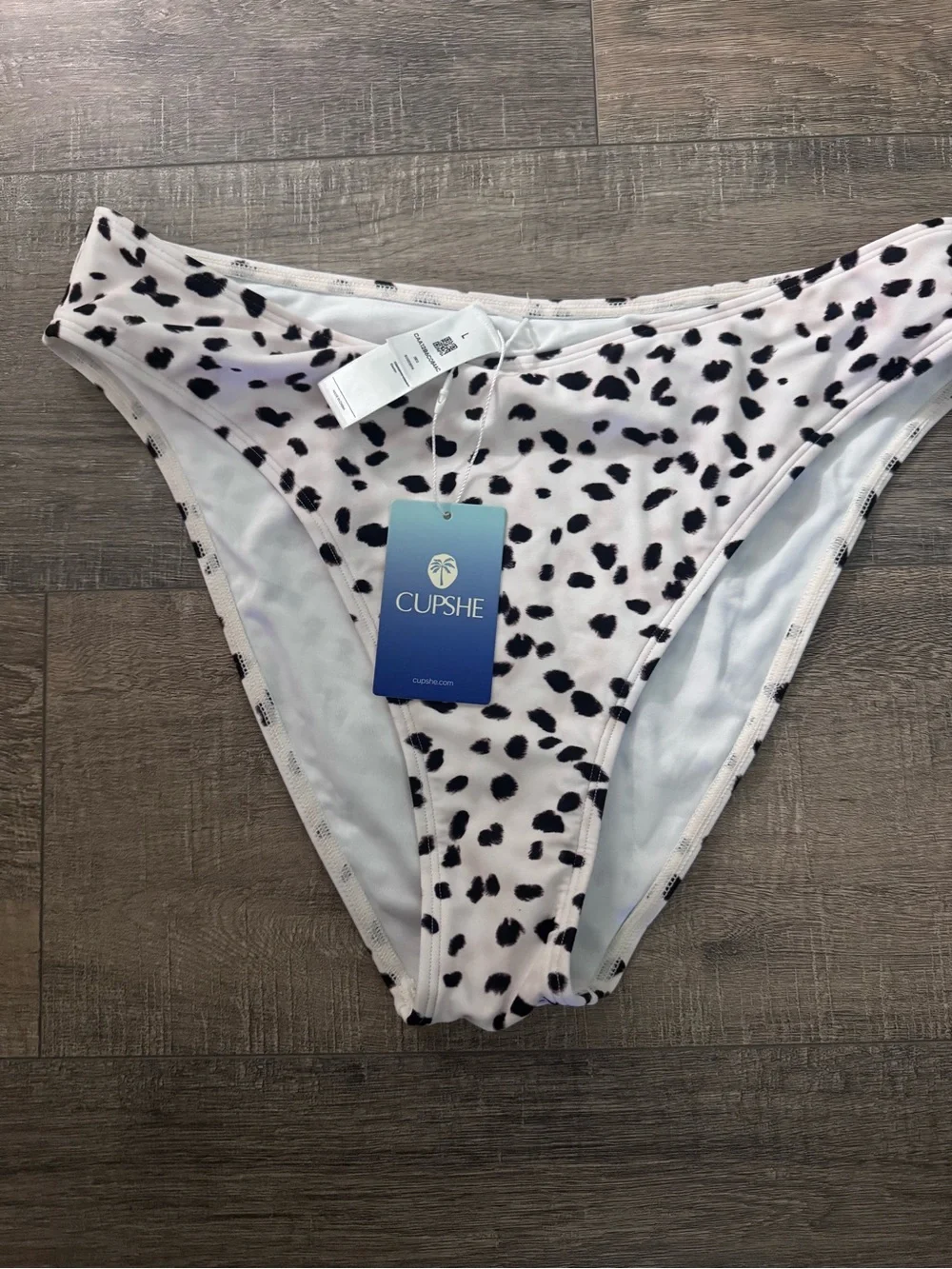 Cupshe • Bikini Bottom • Cheetah Print • Large